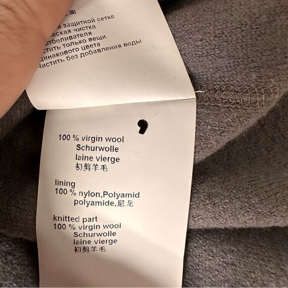 Marc Cain 100% Wool Fringe Collar Blazer Sz 14 - Picture 13 of 15